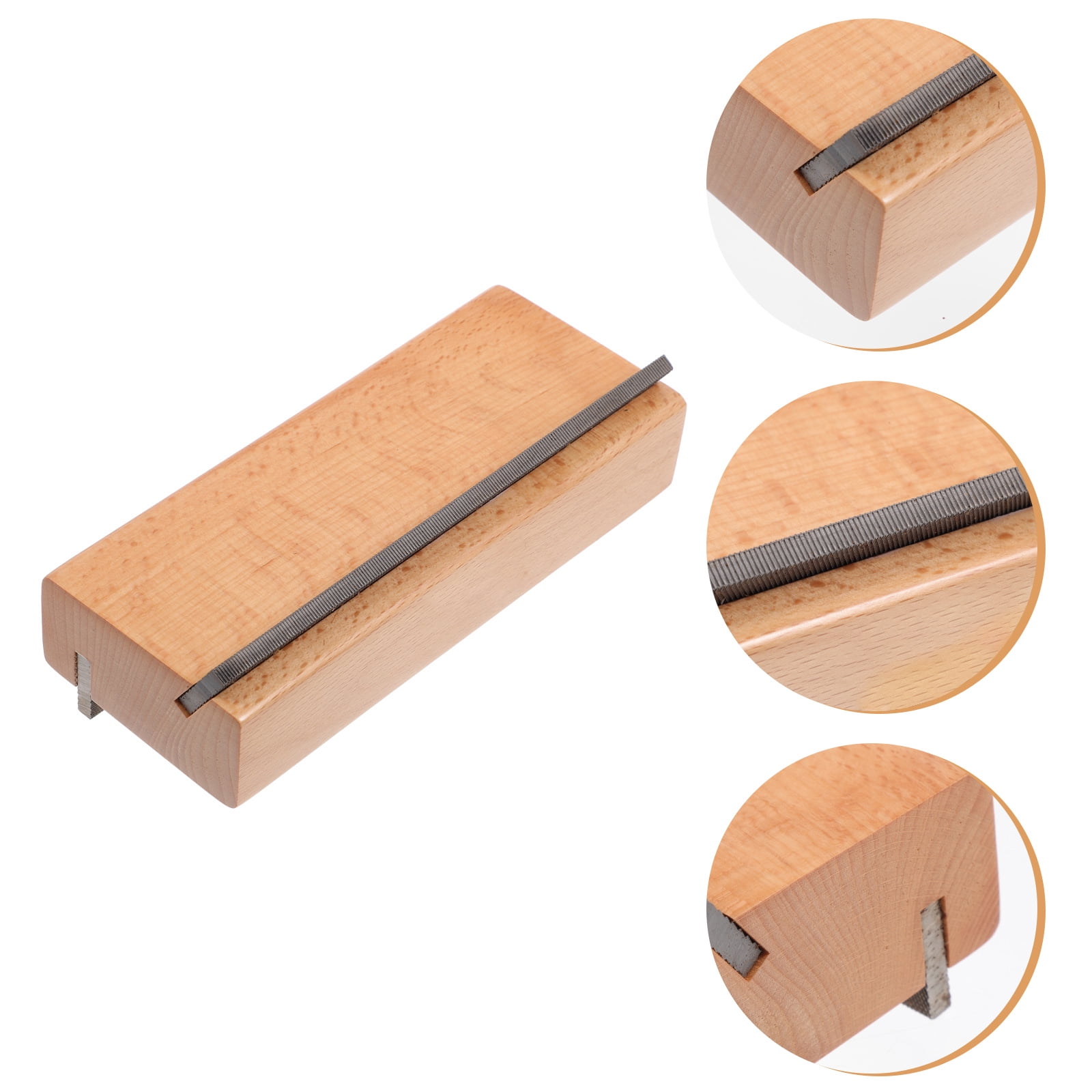 DEEPCRAFF 1Pc Guitar Chamfering Fix Tool with High Carbon Steel and Maple for Fret End Dressing
