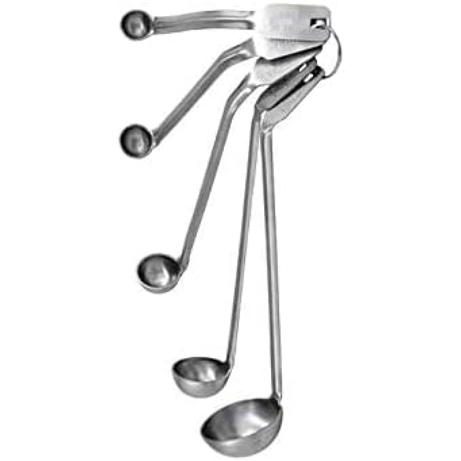 HElectQRIN MSL5S, 1/8 Tsp, 1/4 Tsp, 1/2 Tsp, 1 Tsp, 1 Tbsp Stainless