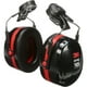 thumbnail image 1 of Orejeras 3M Cap Mount Negro/Rojo NRR 27dB para uso industrial, 1 of 6