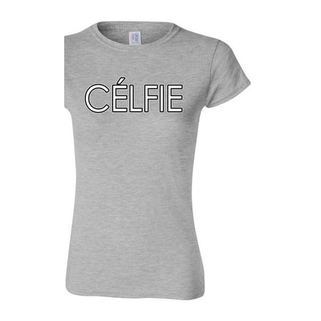 Junior Celfie Selfie Funny Humor DT T-Shirt Tee