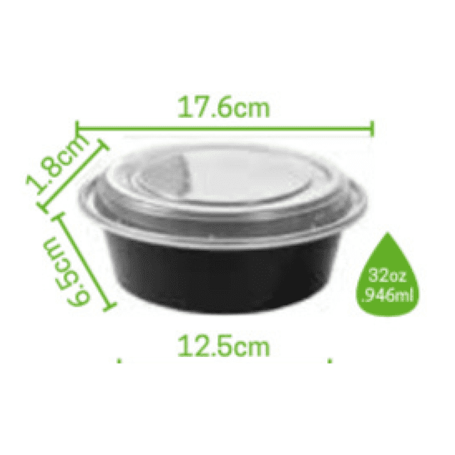 Contenedor circular para microondas