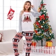 thumbnail image 2 of Odeerbi Christmas Pajamas For Family Matching Outfits Warm Set Printed Home Wear Two-piece Mom Set, 2 of 8