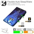 thumbnail image 4 of Case and Cover for Kindle Fire HD 10 Plus 2021(11th Gen), Fire HD 10.1" Case 2021, Allytech Shockproof PU Leather Anti-Slip Stand Smart Auto Sleep Wake Case with Card/Pen Holder, Night Owl, 4 of 7