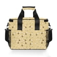 thumbnail image 7 of FORMRS Insulated Cooler Bag 24 Cans Capacity Soft Leakproof Lunch Box with Side Pockets, Cute Bee Pattern, 7 of 7