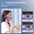 thumbnail image 5 of for Moto G 5G 2022 Case, Slide Camera Cover HD Screen Protector Military Grade Shockproof Ring Holder Kickstand Protective Case for Moto G 5G 2022 (Lavender), 5 of 13