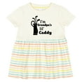 thumbnail image 3 of Inktastic I'm Grandpa's Lil' Caddy Golf for Kids Girls Baby Dress, 3 of 5