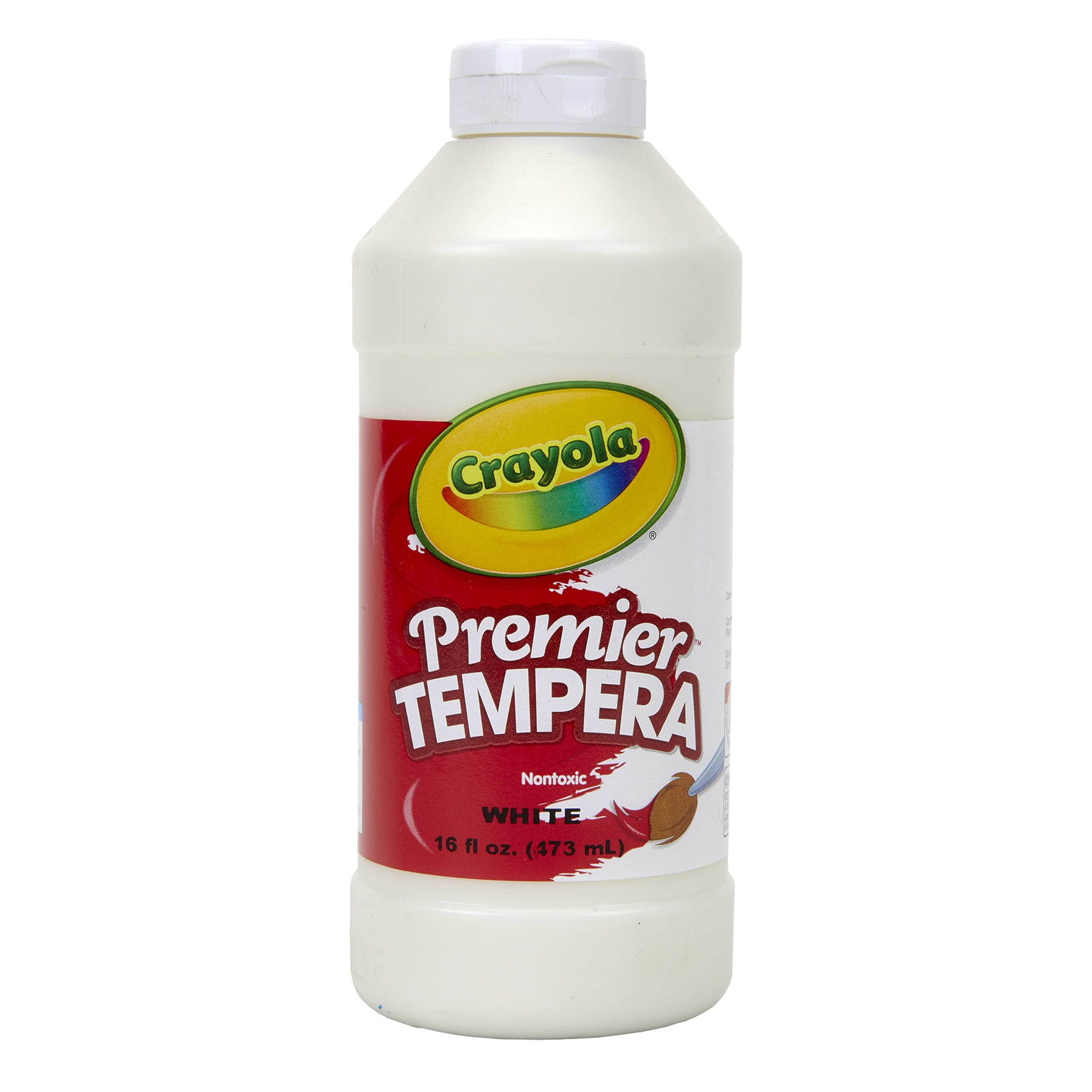 Crayola Premier Tempera Paint, 16 oz, White, Pack of 3