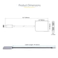 thumbnail image 2 of Adaptador USB-C a HDMI Dual StarTech.com Negro con Cable Extralargo Integrado para Notebook Solo Win, 2 of 7