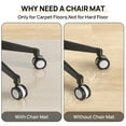 thumbnail image 5 of Plastic Chair Mat for Hardwood Floors 36"x48" Office Chair Mats ,Floor Protector Mat for Desk Chair, 5 of 8