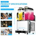 Commercial Slushy Machine 12L X 2, 6.4 Gals Margarita Machine, 500W
