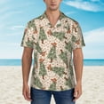 thumbnail image 4 of Daiia Cowboy Christmas Trees Hawaiian Shirt for Men Gentle Cotton Regular Short Sleeve Casual-XX-Large, 4 of 9