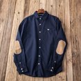 thumbnail image 4 of XDZJLR Men Shirts Casual Solid Color Loose Handsome Long Sleeved Plus Size Fashionable Tops, 4 of 4
