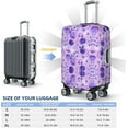 thumbnail image 5 of Violet Luggage Cover Washable Elasticated Luggage Covers for Suitcase tsa Approved Stylish Dust and Scratch Resistant Luggage Case Protector for Kids and Adults -, 5 of 6