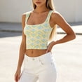 thumbnail image 4 of Fewfanhot Women's U-Neck Camisole Padded Tank Top, Spaghetti Strap Casual Summer Slim Fit Basic Layering Cami, Daily Wear Office Underwear Outfit, S-3XL, 4 of 6