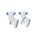 thumbnail image 2 of BemeyourBBs Newborn Baby Boys Spring Summer Fall Clothes Infant Baby Boy Mama's Boy Outfits Waffle Patchwork Bear Embroidered Short Sleeve Rompers Long Pants 2Pcs Clothes Set, 2 of 9