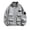 Gray, variant on Mens Faux Suede Bomber Jacket Casual Lapel Pilot Cropped Jackets Oversized Motorcycle Zip Up Outerwear Coats