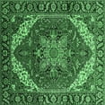 thumbnail image 1 of Ahgly Company Indoor Square Persian Emerald Green Traditional Area Rugs, 3' Square, 1 of 4