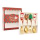 thumbnail image 2 of Juego de 4 tenedores y cucharas navideñas, vajilla navideña, decoración navideña, caja roja dorada, 2 of 9