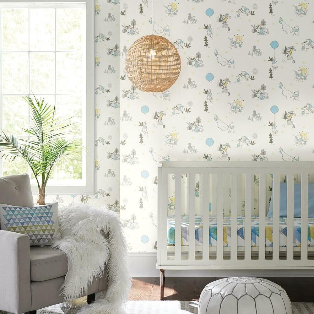 Disney Winnie the Pooh Playmates Peel and Stick Wallpaper