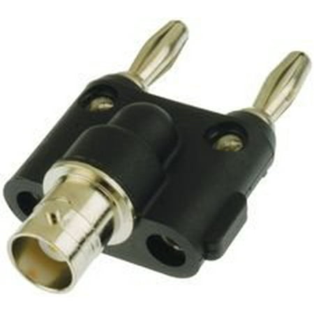 Converts Coaxial - 1269 ADAPTER, BNC SINGLE JACK TO DUAL BANANA PLUG (1 piece), Price For: Each Connector Type: Adapter Convert From Connector: BNC Coaxial Convert From.., By Pomona Ship from US