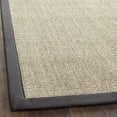 thumbnail image 4 of SAFAVIEH Natural Fiber Forrester Border Sisal Area Rug, Marble/Grey, 5' x 8', 4 of 7