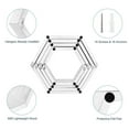 thumbnail image 3 of Hexagon Floating Shelves Set of 8 Honeycomb Shelves for Wall, White, 3 of 8