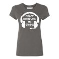 thumbnail image 2 of I Can't Hear You I'm Gaming Women's T-shirt, L, Charcoal, 2 of 5