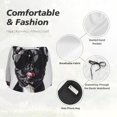 thumbnail image 4 of Balery Cool French Bulldog Wine Pantalones cortos deportivos para mujer con forro y dos bolsillos, elásticos, para entrenamiento, gimnasio, yoga-Large, 4 of 7