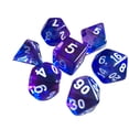 thumbnail image 4 of 1 Set Polyhedral Dice Double Color Acrylic Toys Interesting Role Playing Games Craps Entertainment Accessory for Math Teaching Clean purple blue, 4 of 6