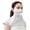Light Gray, variant on UPF50+ UV Face Mask Breathable Washable Sun Protection Face Shield Mask For Women Cycling Running Driving Beige A