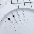 thumbnail image 6 of YIEMEEN Fashion Cross Hollow Star Earring Y2K Black White Bead Earring Minimalisms Dangle Earring Hip Hop Jewelry Gift Women, 6 of 11