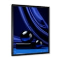 thumbnail image 2 of Designart "Sapphire Serenade Collage I" Abstract Framed Wall Art - Modern Blue Abstract Collages Entryway Framed Wall Art Print, 2 of 6