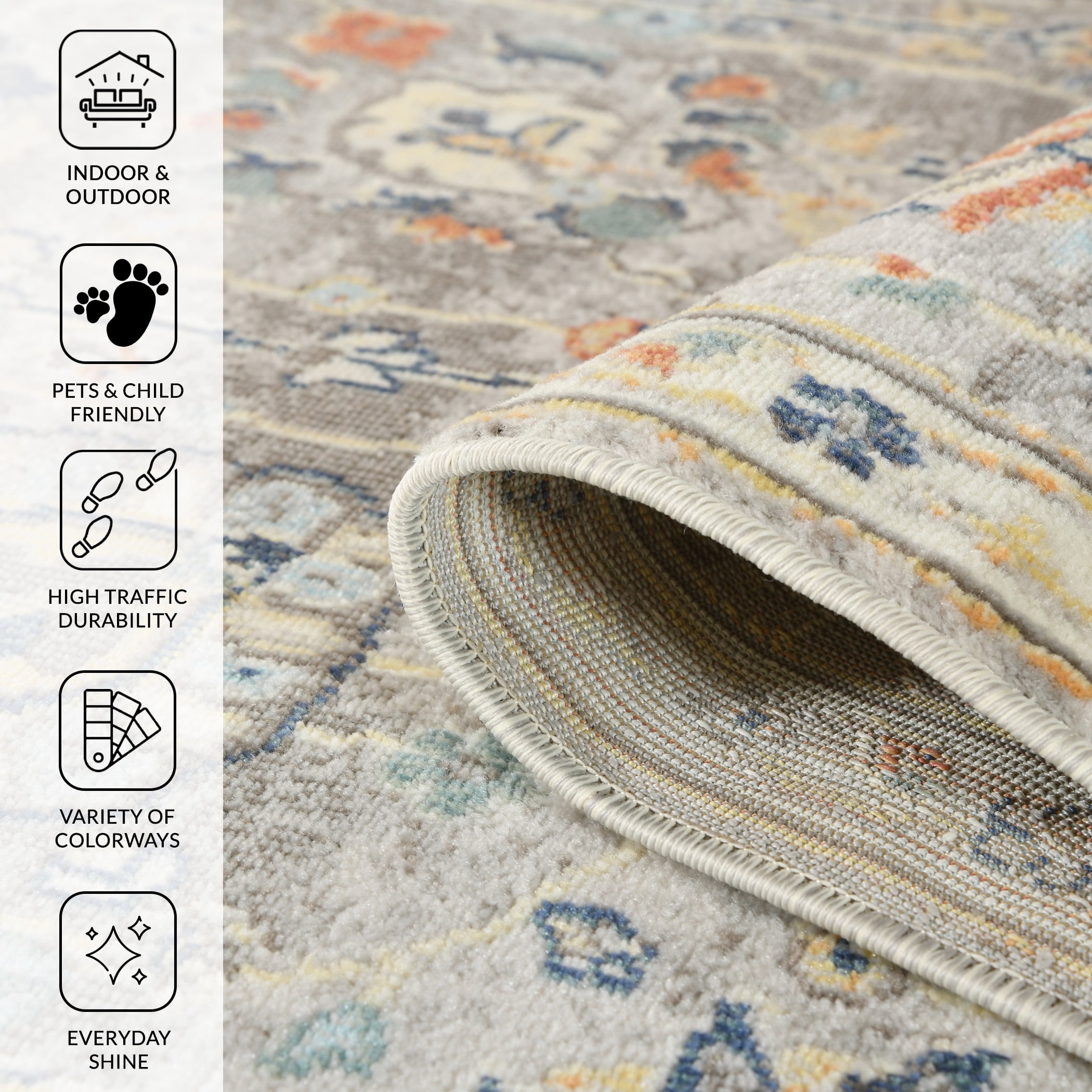 Luxee Designs Bohemian Hialeah Indoor/Outdoor Area Rug 2x3