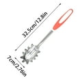thumbnail image 2 of Cooking Utensils Stainless Steel Spaghetti Spoon with Non Handle Hanging Ring Holes Heat Kitchen Tool for Pasta Serving and Cooking, 2 of 3