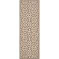 thumbnail image 1 of Safavieh Courtyard Brown Indoor Outdoor Rug - Runner 2'3" x 6'7", 1 of 1