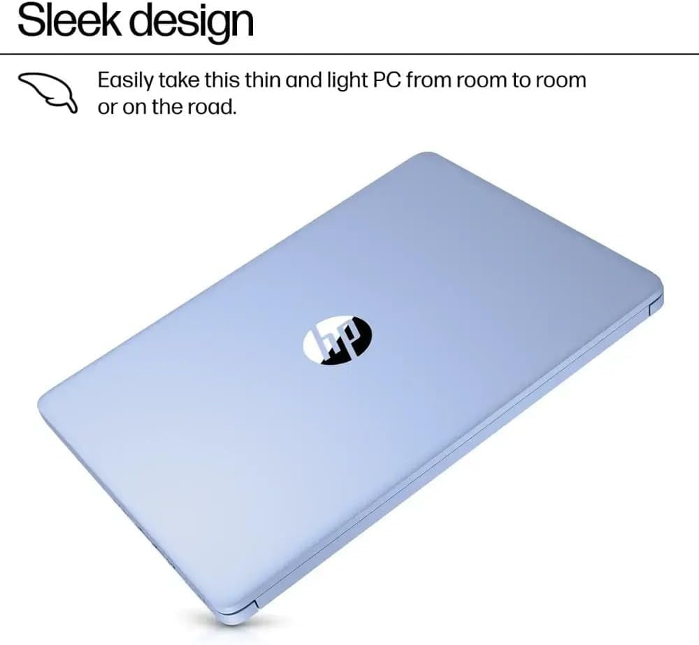 HP Laptop 14", Microsoft Office 365(one year), Intel Quad-Core N150 Processor, 16GB Memory, 256GB Storage(128GB eMMC+128GB SD Card), Webcam, HDMI, WiFi, USB-A&C, Fast Charge, Win 11 S