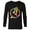 Black, variant on Avengers 60th Anniversary A-Logo Symbol Circle Faces- Long Sleeve T-Shirt for Men - Customized-Athletic Heather