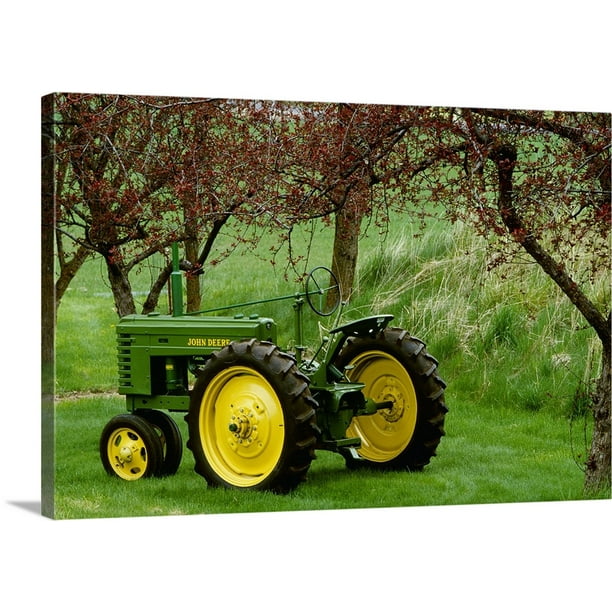 Great BIG Canvas "Restored 1940 John Deere model tractor" Canvas Wall