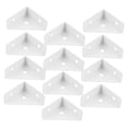 thumbnail image 3 of HINTRMENT 12pcs Multi-purpose Triangle Bracket Iron White Corner Brace Enhances Stability, 3 of 8