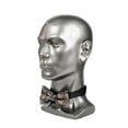 thumbnail image 5 of Vaveren Male Mannequin Head Freestanding Stand for Making Market Barber Shop Silvery Gray, 5 of 8