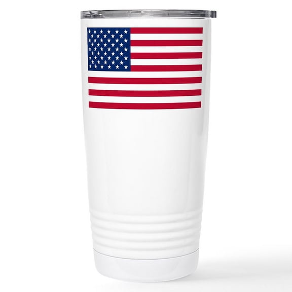 CafePress - American Flag Stainless Steel Travel Mug - Insulated Stainless Steel Travel Tumbler 20 oz.