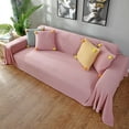 thumbnail image 1 of Pink 70.8" x 70.8" Knit Sofa Covers for Couch Covers Woven Sofa Throw Blanket Furniture Covers, Easy to Install, 1 of 7