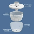 thumbnail image 4 of Salad Spinner, Antiskid Base Vegetable Spinner 26cm Diameter Built In Drainage System Large  for Kitchen, 4 of 7