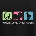 thumbnail image 3 of CafePress - Peace, Love, Great Danes Women's Dark Pajamas - Women's Short Sleeve Print T-Shirt and Pants Dark Cotton Pajama Set, 3 of 7
