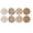 E#4467, variant on Rwvbm 8Pcs Cotton Woven Coasters for Drinks, 4.4in Absorbent Round Cup Mats, Heat Resistant Boho Table Protectors for Home and Office