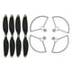 thumbnail image 4 of Protectores de hélice Golden Edge de 4 piezas y 2 juegos de hélices negras 4726F para dron MAVIC MINI con mejora de seguridad, 4 of 8
