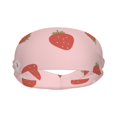 thumbnail image 2 of Wukai Hand Drawn Strawberry Sports sweatband,Men & Women Sweatband Headband for Running, Cross Training, Racquetball, Working Out, 2 of 7