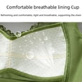 thumbnail image 5 of Sujetador push-up sin aros para mujer, ajustable, transpirable, fino, con copa de cristal, talla grande, pecho grande, sujetador pequeño, 5 of 5