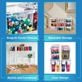 thumbnail image 5 of Sorbus 6 Piece Art Supply Storage Organizer - Stackable Plastic Storage Bins Set for Organizing Yarn, Ribbon, Crafts, Beads, Craft Supplies - Organizer Storage Boxes with Hinged Lids, Variety Pack, 5 of 9