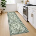 thumbnail image 3 of Suelur Runner Rugs 2x7 Green Runner for Hallways Non-Slip Washable Kitchen Runner with Rubber Backing Soft Printed Distressed Medallion Floor Carpet Runner for Laundry Bedroom Entryway, 3 of 9